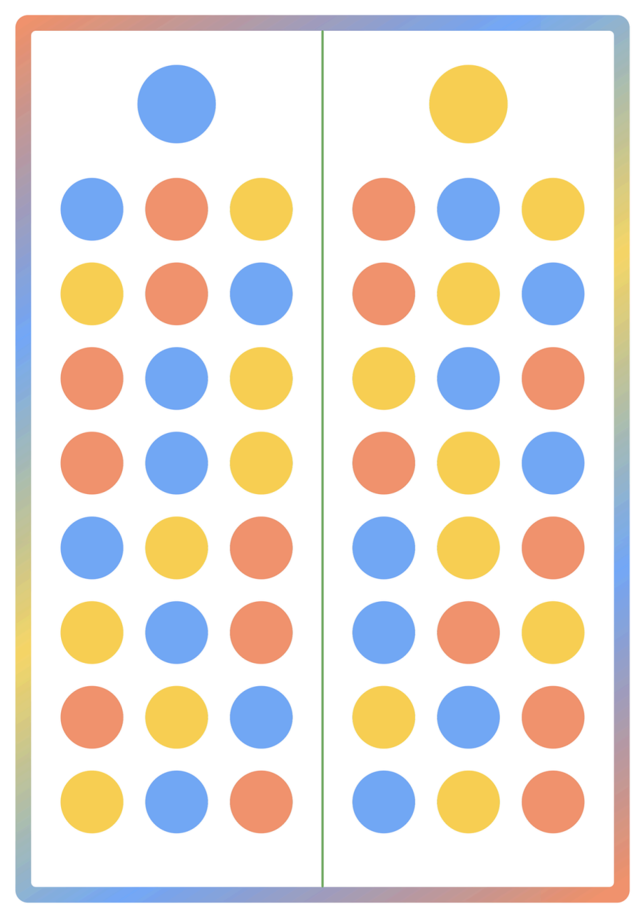 Desenho com ambas as mãos